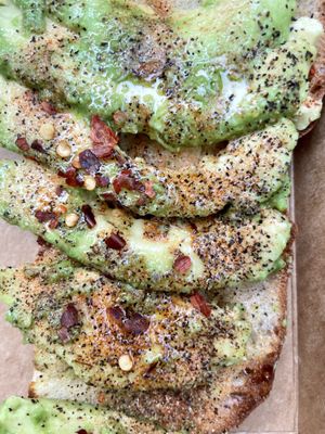 Avocado toast  at Cafe Red in Seattle