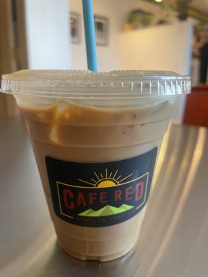 Peppermint mocha oatnilla  #Veganuary at Cafe Red in Seattle