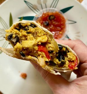 Breakfast burrito  at Cafe Red in Seattle