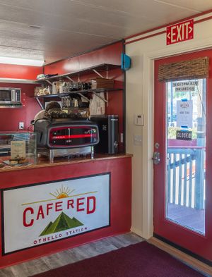 Front counter at Cafe Red in Seattle