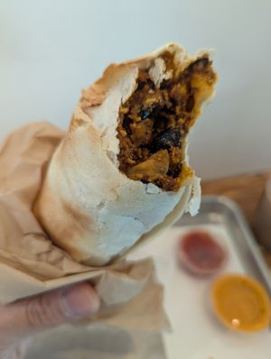 Burrito at Cafe Red in Seattle