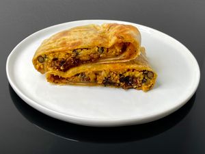 kari krunch (plated at home) at Cafe Red in Seattle