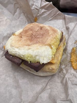 Bacon breakfast sandwich   at Cafe Red in Seattle