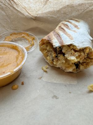 Bacon breakfast burrito  at Cafe Red in Seattle