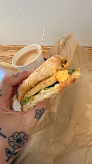 Bacon sandwich   at Cafe Red in Seattle