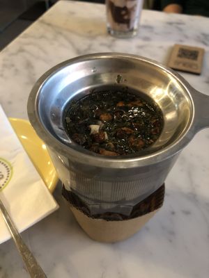 Nana Mint Tee - I wanted iced chocolate, but no vegan cream available:(   at Claus Eismanufaktur & Deli in Stuttgart