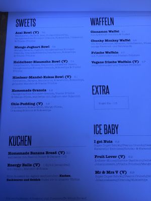 Menu  at Claus Eismanufaktur & Deli in Stuttgart