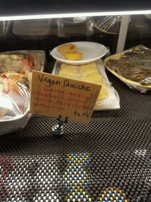 vegan quiche at Zola's Cafe in Auburn