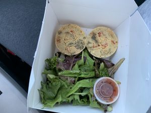 Vegan quiche ~ loved it at Zola's Cafe in Auburn