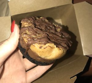 Vegan peanut butter chocolate cheesecake  at Zola's Cafe in Auburn