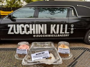 The plants were conveyed appropriately to their final resting place. at Zucchini Kill - North Loop in Austin