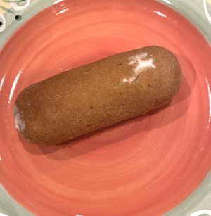 Just one of the two coffins that come in a pack. The filling is delicious. The cake is moist and flavorful. Our favorites! at Zucchini Kill - North Loop in Austin