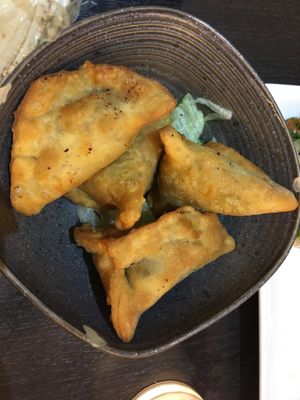 Spinach fatayer at Le Roi Falafel in Lyon