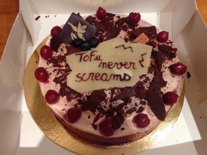 My idea for the messagebut you can choose of course at la Véganille in Villeurbanne