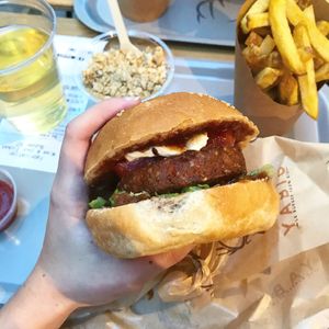 Vegan burger  at Yabio - Bellecour in Lyon