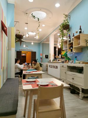 Inside at Veggie Penguin in Tenerife