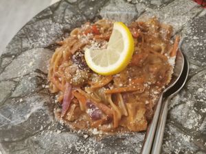 Pad thai, sorry don't take it at Veggie Penguin in Tenerife