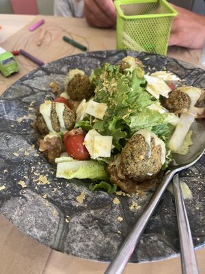 Falafel salad 🥗   at Veggie Penguin in Tenerife