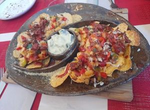 Nachos at Veggie Penguin in Tenerife