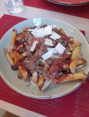 Papas locas at Veggie Penguin in Tenerife