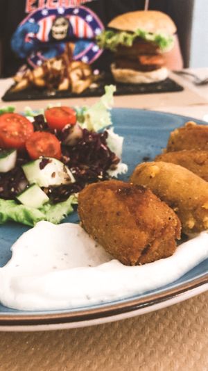 Carrot and almond roquettes at Veggie Penguin in Tenerife