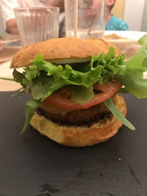 Beyond Burger  at Veggie Penguin in Tenerife