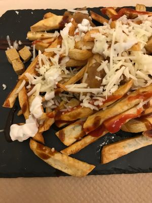 Batatas locas at Veggie Penguin in Tenerife