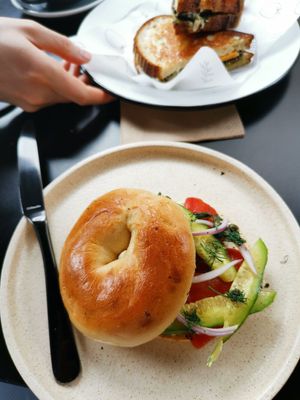 Vegan Salmon Bagel at Shift Eatery in Surry Hills