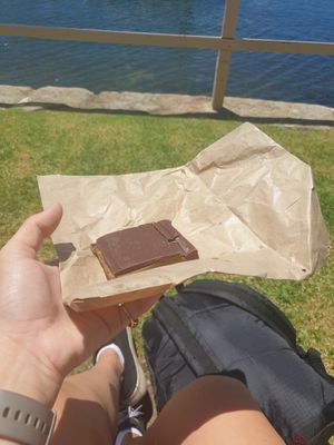 Caramel slice at Shift Eatery in Surry Hills