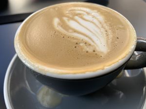 Excellent soy flat white  at Shift Eatery in Surry Hills