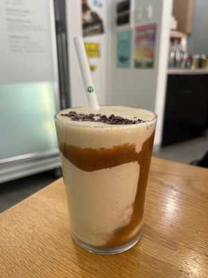 Banana Salted Caramel Smoothie - pretty good at Shift Eatery in Surry Hills