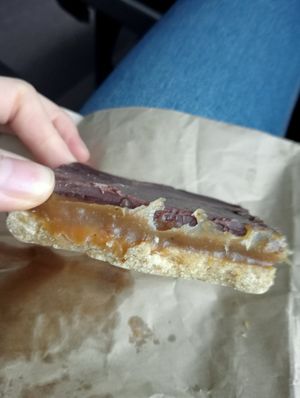 Caramel slice at Shift Eatery in Surry Hills