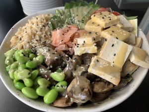 Poke bowl   at Shift Eatery in Surry Hills