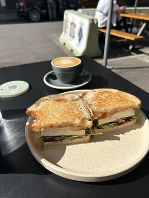 Smoked Tofu sandwich  at Shift Eatery in Surry Hills
