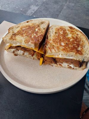 Cheese Ham toastie at Shift Eatery in Surry Hills