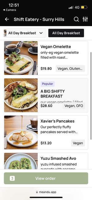   at Shift Eatery in Surry Hills