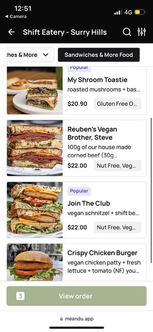   at Shift Eatery in Surry Hills