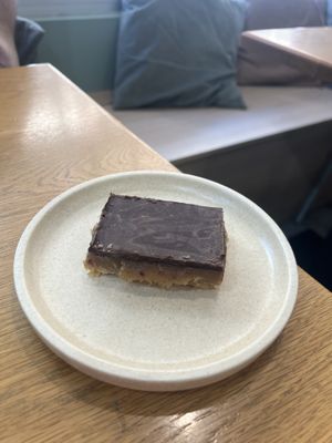 Delicious caramel slice   at Shift Eatery in Surry Hills