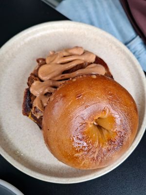 Bagel at Shift Eatery in Surry Hills