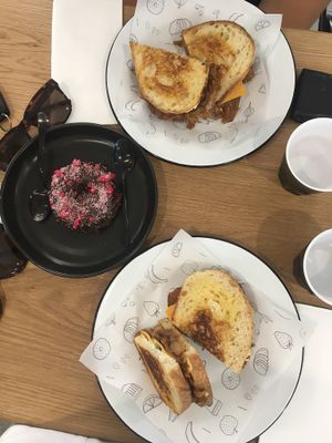 Toasties and a sweet treat at Shift Eatery in Surry Hills