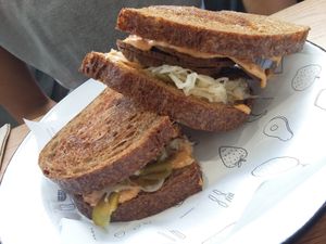 Reubens sandwich/toastie at Shift Eatery in Surry Hills