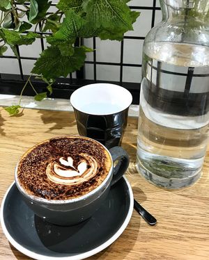 Amazing cappuccino  at Shift Eatery in Surry Hills