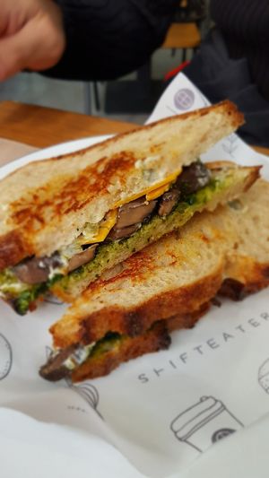 My shroom toastie at Shift Eatery in Surry Hills
