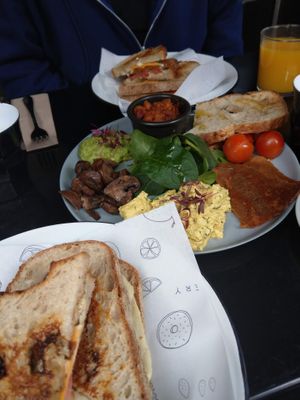 Big Breakfast / Cheese Toastie at Shift Eatery in Surry Hills