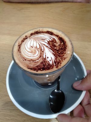 Oat mocha at Shift Eatery in Surry Hills