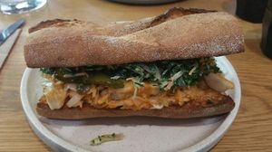 Delicious and outstanding dish Buffalo Sub at Shift Eatery in Surry Hills