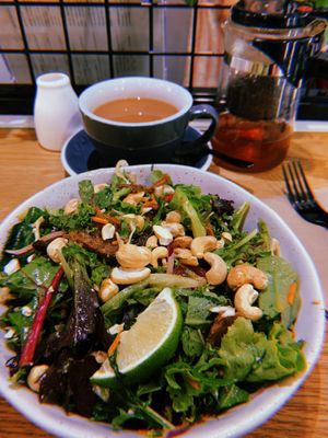 Thai beef salad, so good, so full of flavour!  at Shift Eatery in Surry Hills