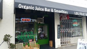 Outside at Earth Organic in Los Angeles
