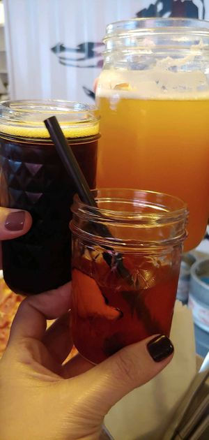A stout, a lager, and a whiskey  at Federalist Public House in Sacramento