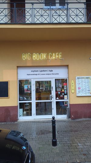 . at Big Book Cafe in Warsaw